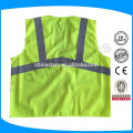 ANSI fluo yellow high visibility reflective Safety Vest with zipper